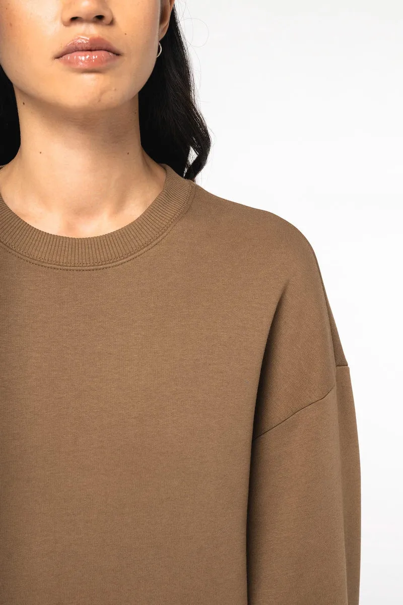 NS407 - Sweat-shirt écoresponsable à col rond oversize unisexe