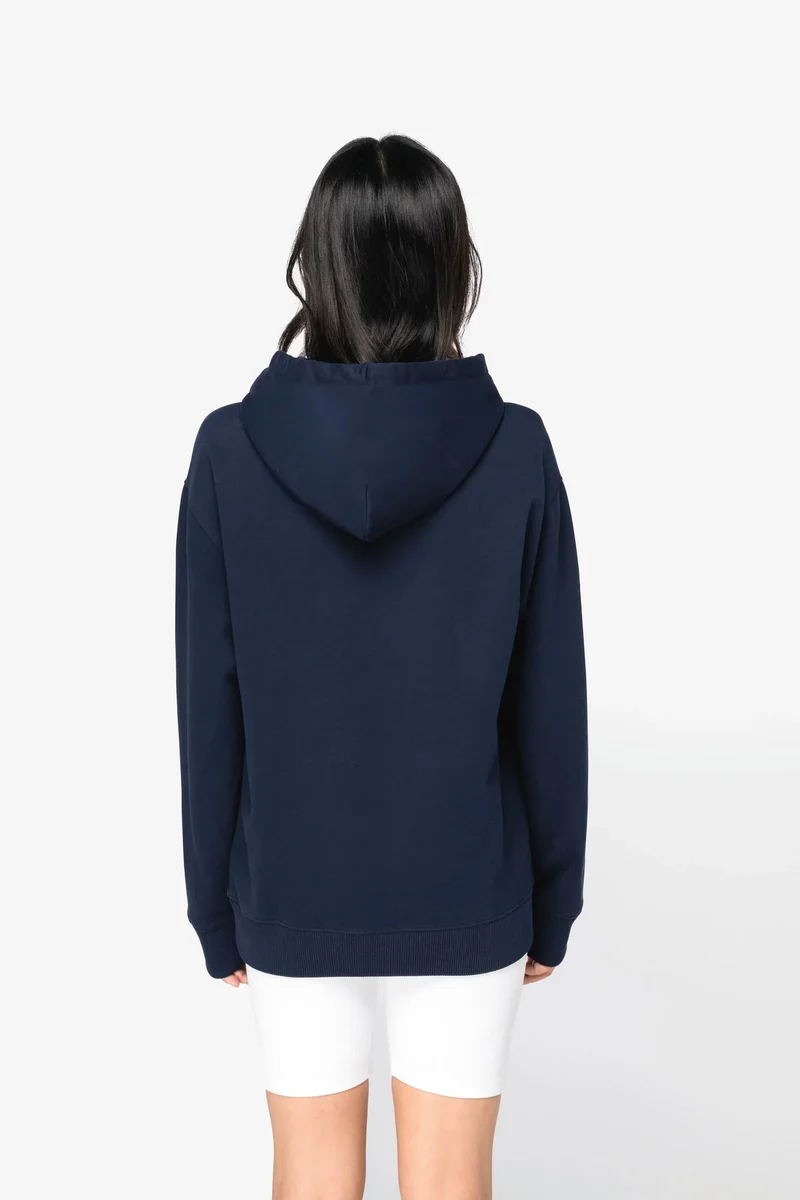 NS431 - Sweat-shirt écoresponsable à capuche à épaules tombantes French Terry unisexe