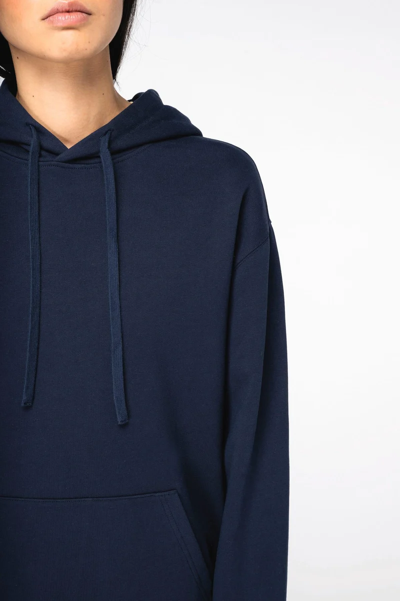 NS431 - Sweat-shirt écoresponsable à capuche à épaules tombantes French Terry unisexe