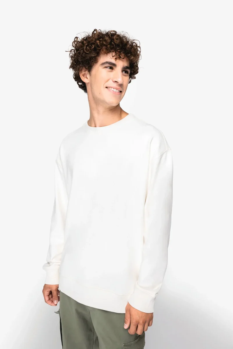 NS430 - Sweat-shirt écoresponsable à col rond à épaules tombantes French Terry unisexe