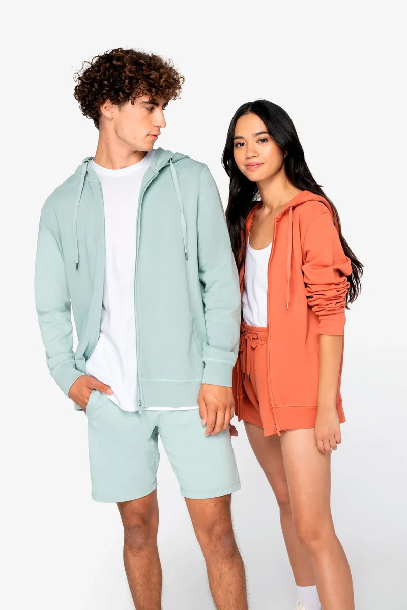 NS417 - Sweat-shirt écoresponsable zippé à capuche French Terry unisexe