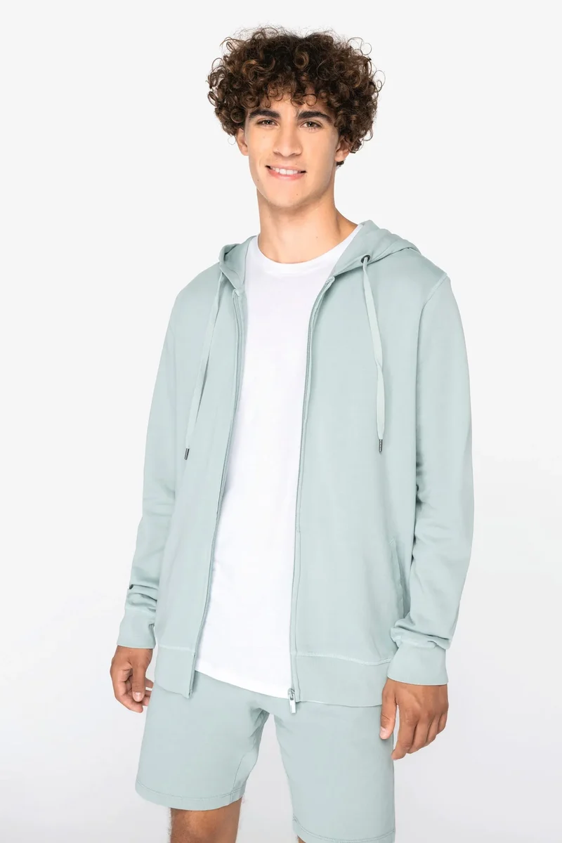 NS417 - Sweat-shirt écoresponsable zippé à capuche French Terry unisexe