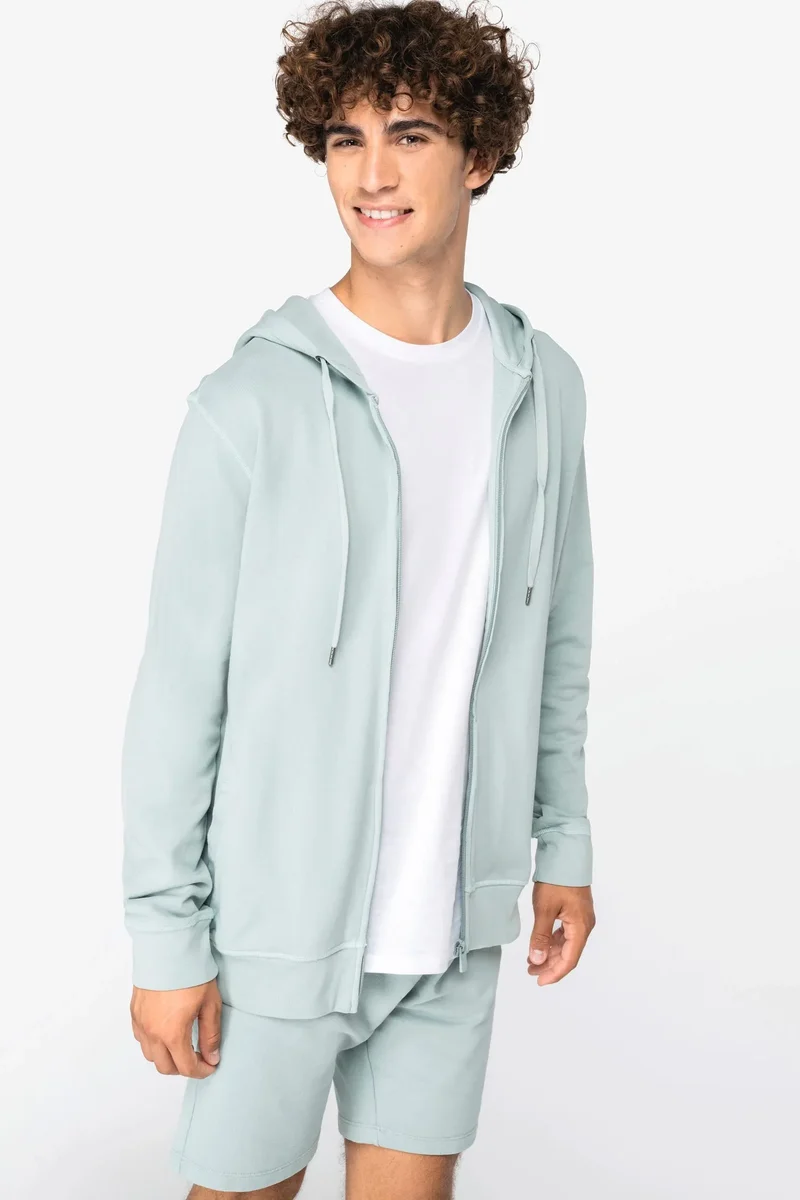 NS417 - Sweat-shirt écoresponsable zippé à capuche French Terry unisexe