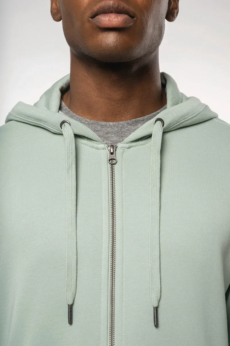 K4008 - Sweat-shirt french terry écoresponsable zippé à capuche unisexe