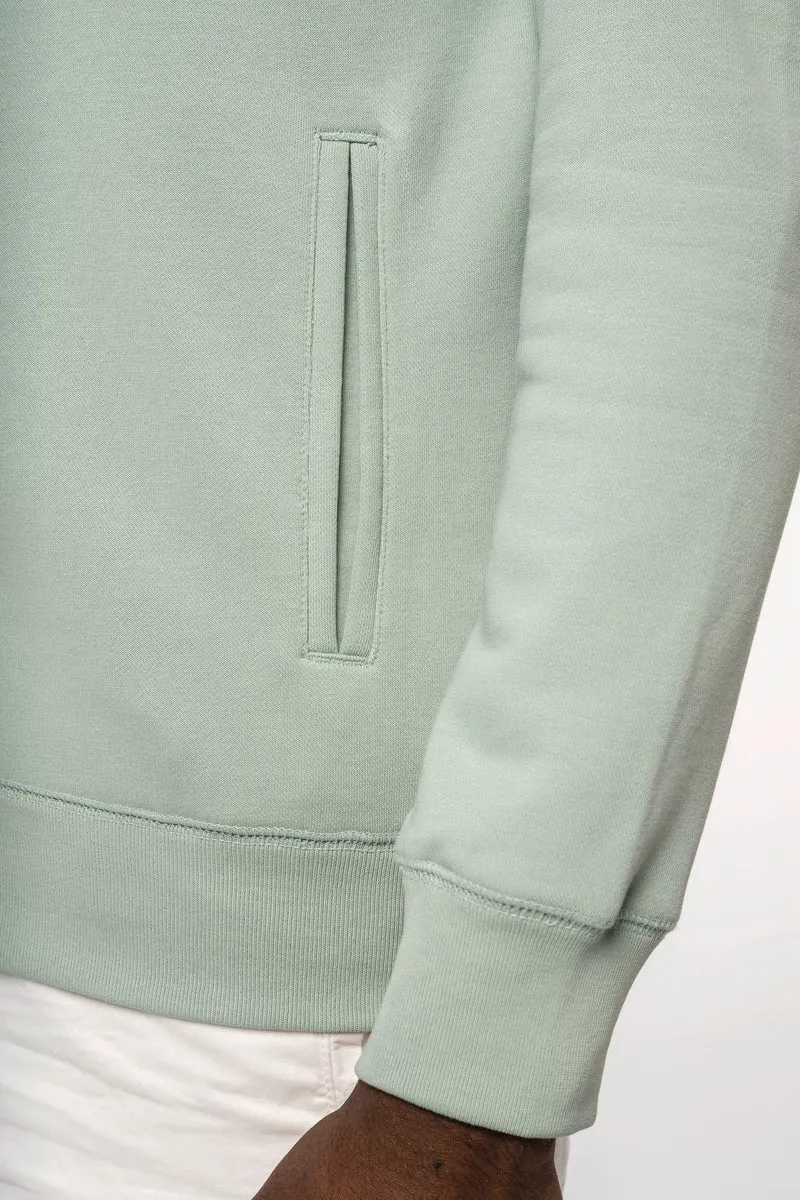 K4008 - Sweat-shirt french terry écoresponsable zippé à capuche unisexe