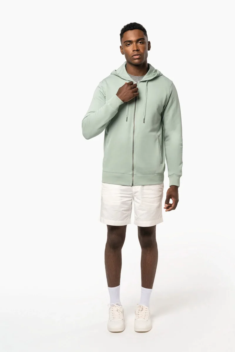 K4008 - Sweat-shirt french terry écoresponsable zippé à capuche unisexe