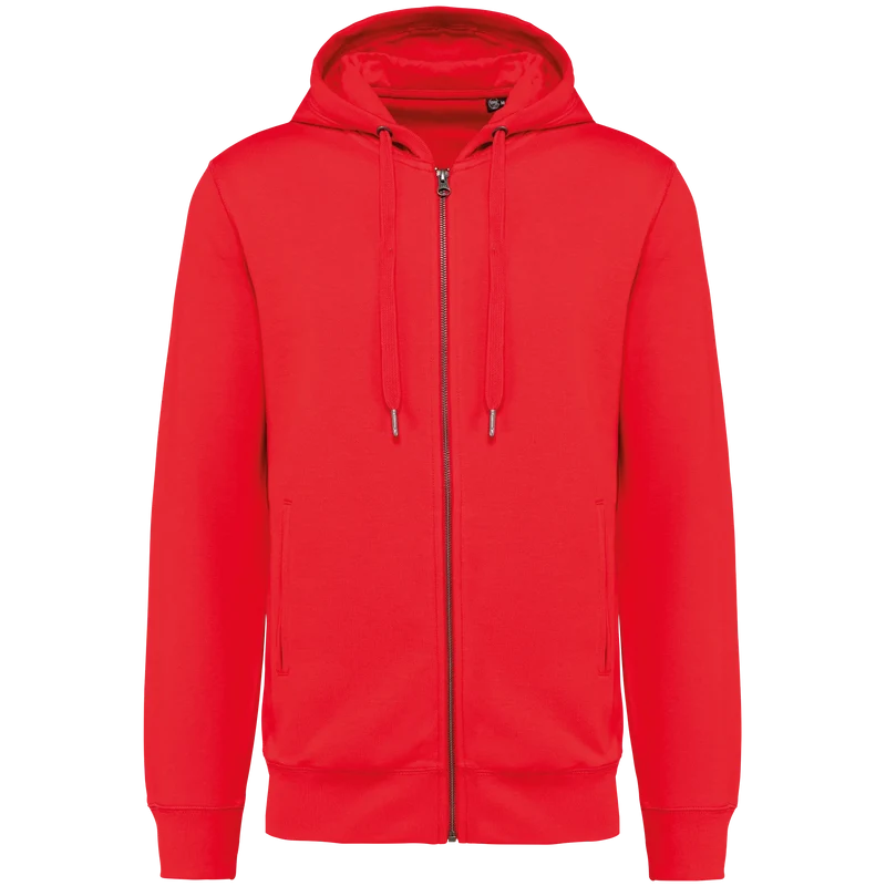 K4008 - Sweat-shirt french terry écoresponsable zippé à capuche unisexe