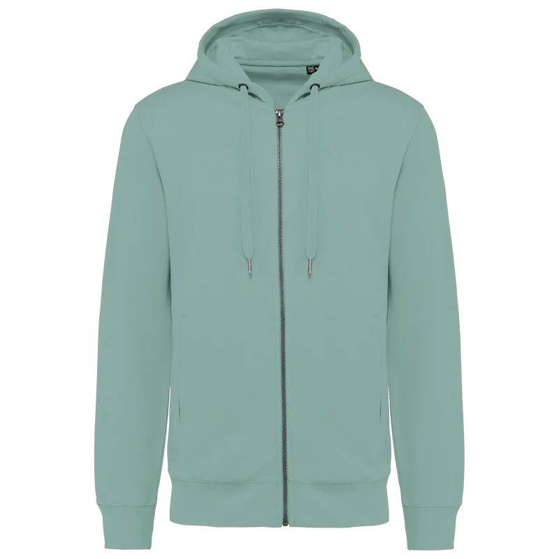K4008 - Sweat-shirt french terry écoresponsable zippé à capuche unisexe