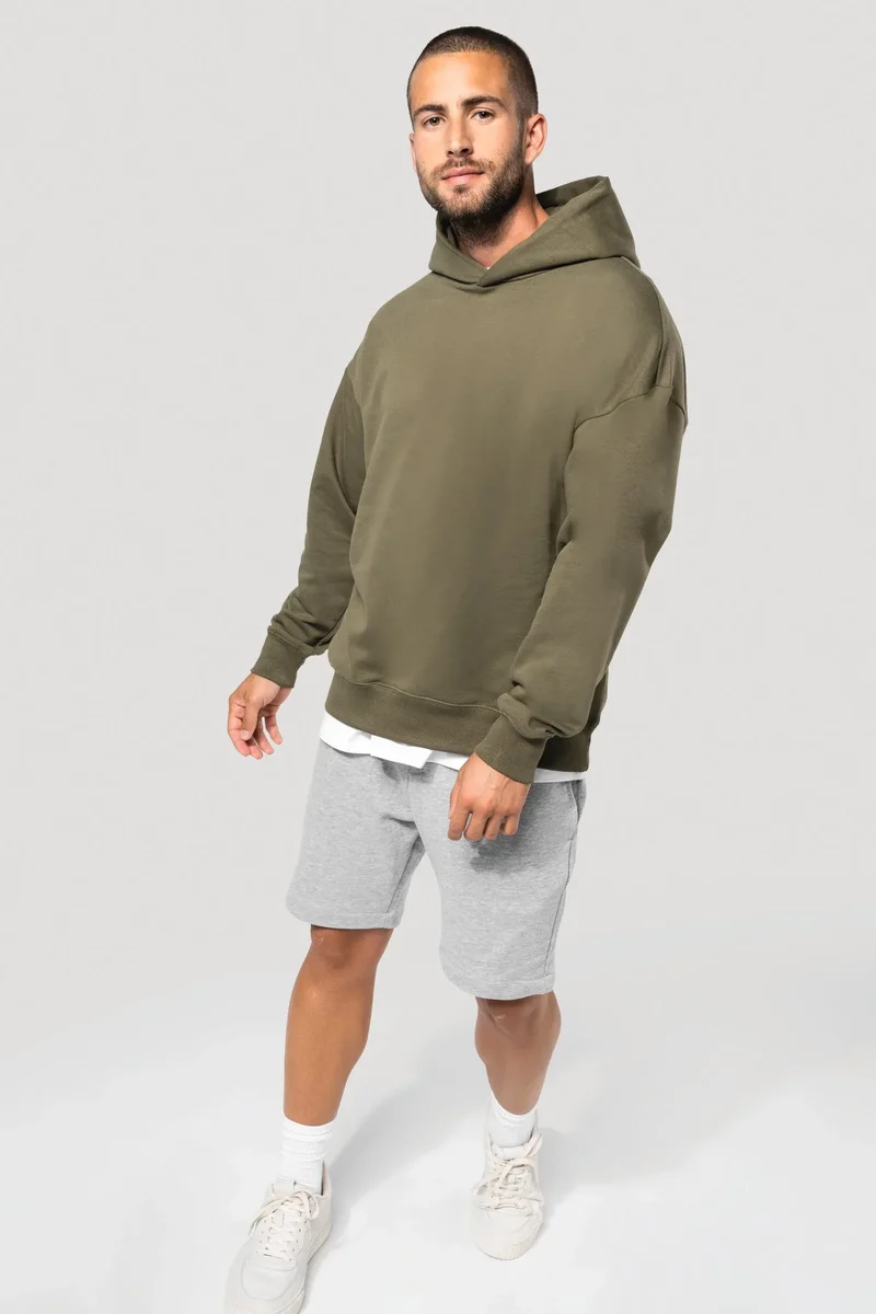 K4018 - Sweatshirt à capuche molleton oversize unisexe