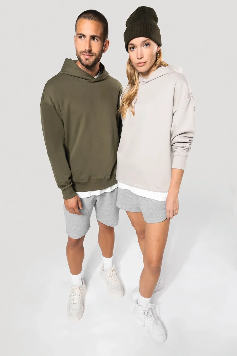 K4018 - Sweatshirt à capuche molleton oversize unisexe