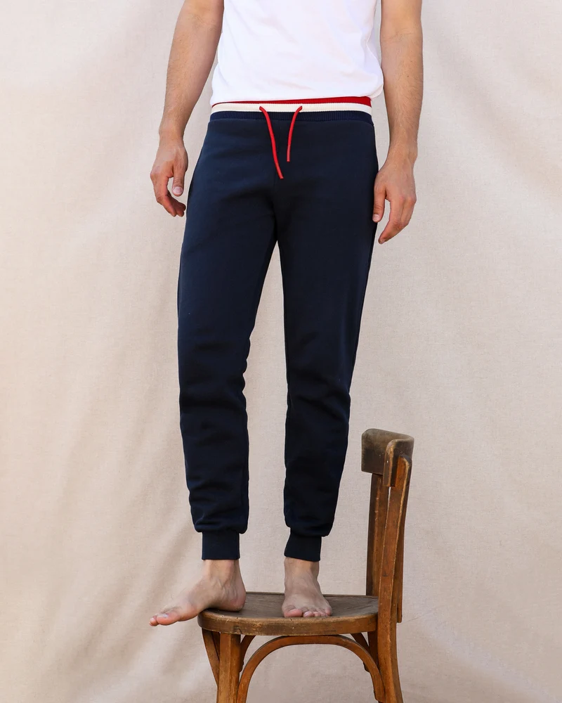 JOGGING ALAIN BLEU | COTON BIO | REGULAR FIT
