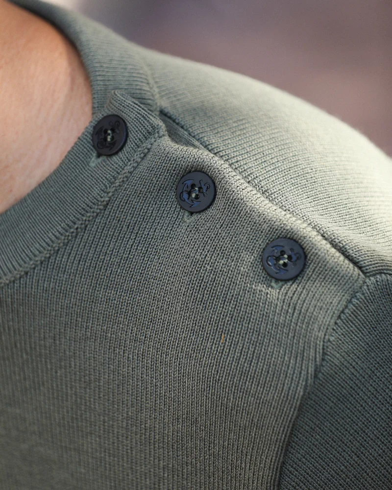 PULL VERT SAUGE MADE IN FRANCE | LOUIS