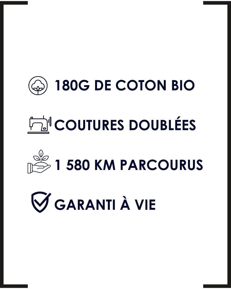 T-SHIRT BORDEAUX SIMPLE | COTON BIO