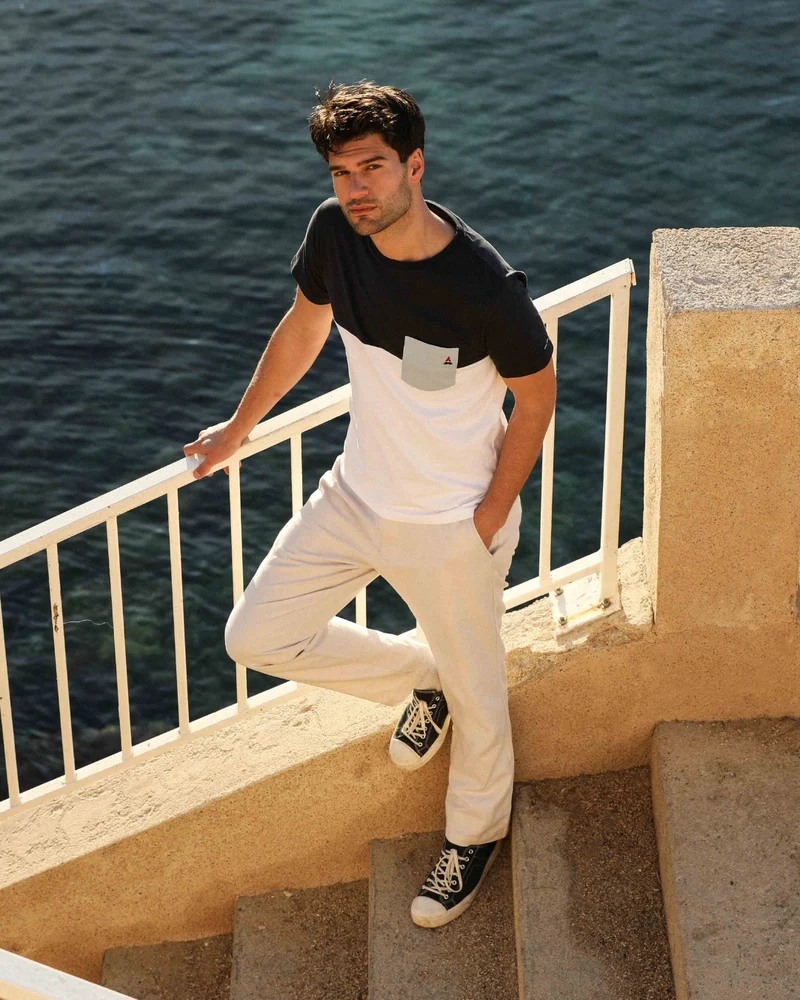 T-SHIRT CYRIAC | COTON BIO | SAINT JAMES X MAISON FT