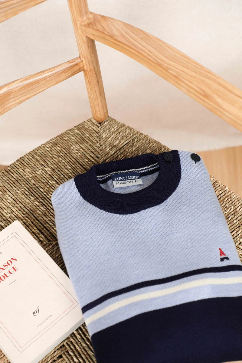 PULL EN LAINE HOULGATE 2.0 MADE IN FRANCE | SAINT JAMES X MAISON FT