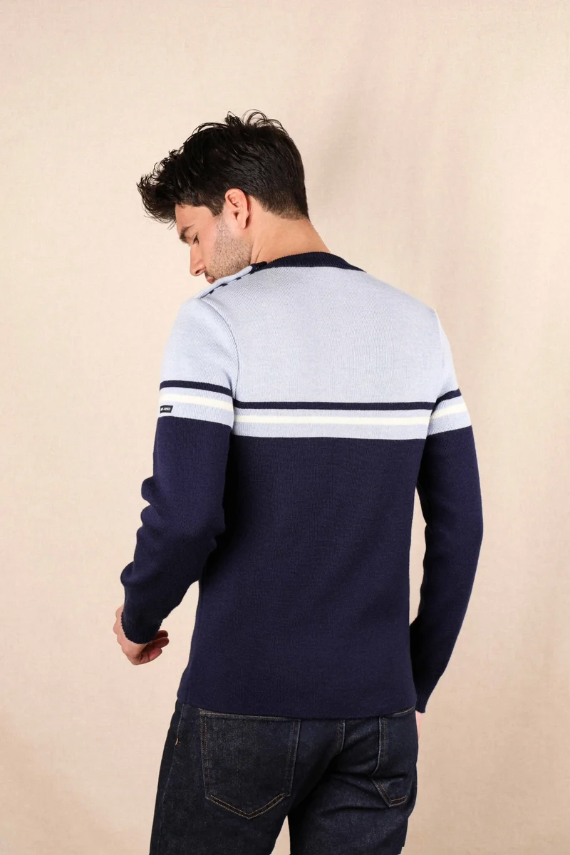 PULL EN LAINE HOULGATE 2.0 MADE IN FRANCE | SAINT JAMES X MAISON FT