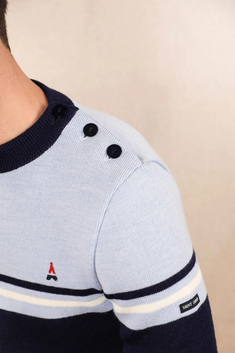 PULL EN LAINE HOULGATE 2.0 MADE IN FRANCE | SAINT JAMES X MAISON FT