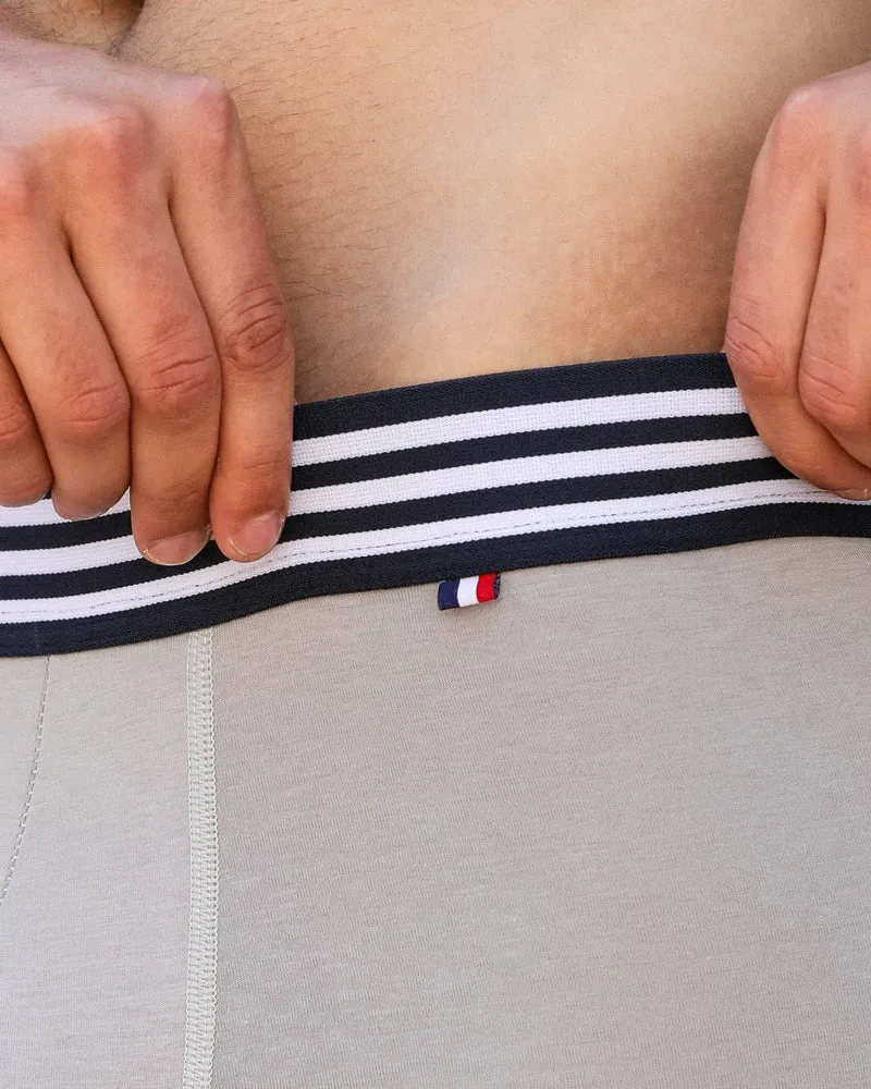 BOXER BEN GRIS | MADE IN FRANCE & BIO