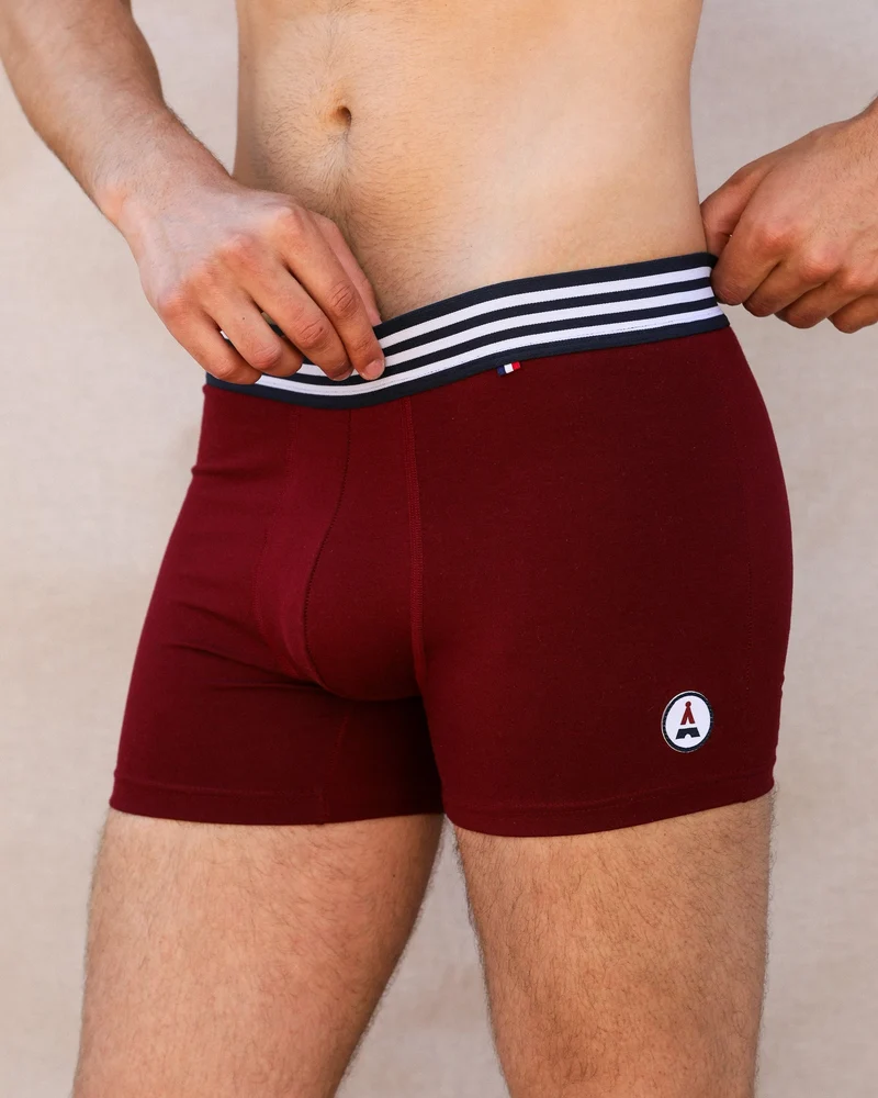BOXER BEN BORDEAUX | MADE IN FRANCE & BIO