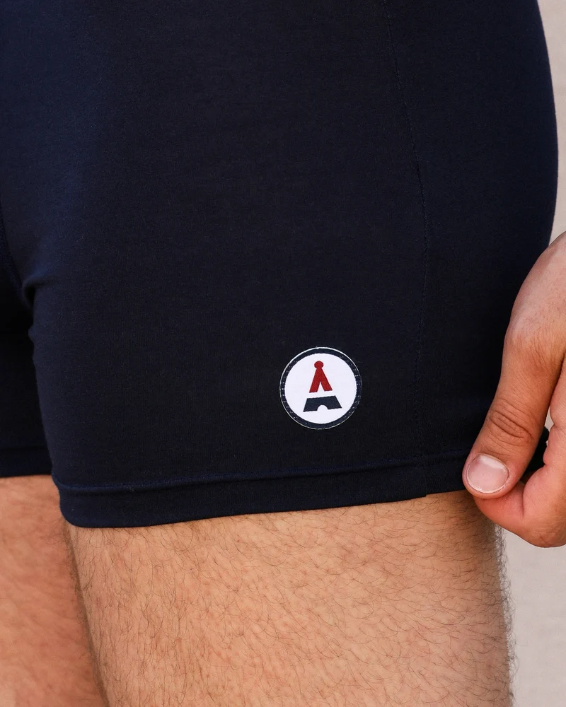 BOXER BEN BLEU MARINE | MADE IN FRANCE & BIO