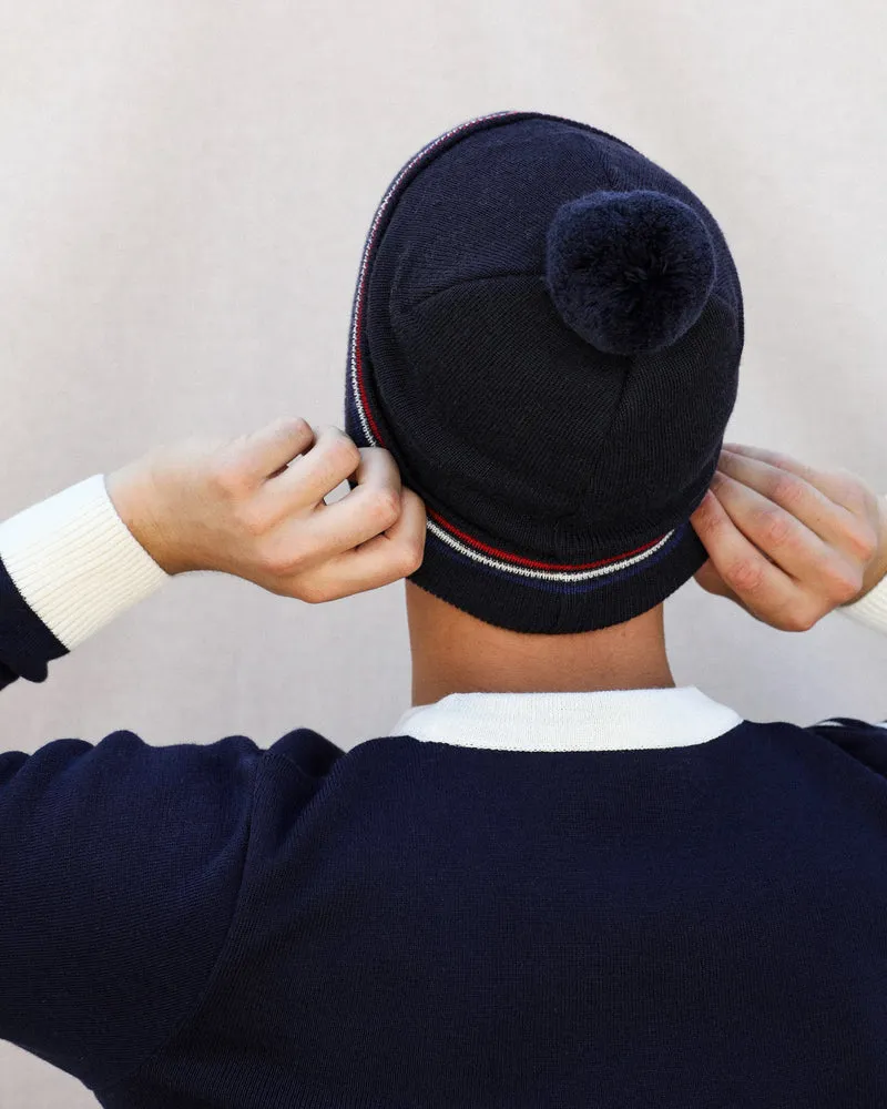 BONNET BONNIE BLEU MARINE | MADE IN FRANCE