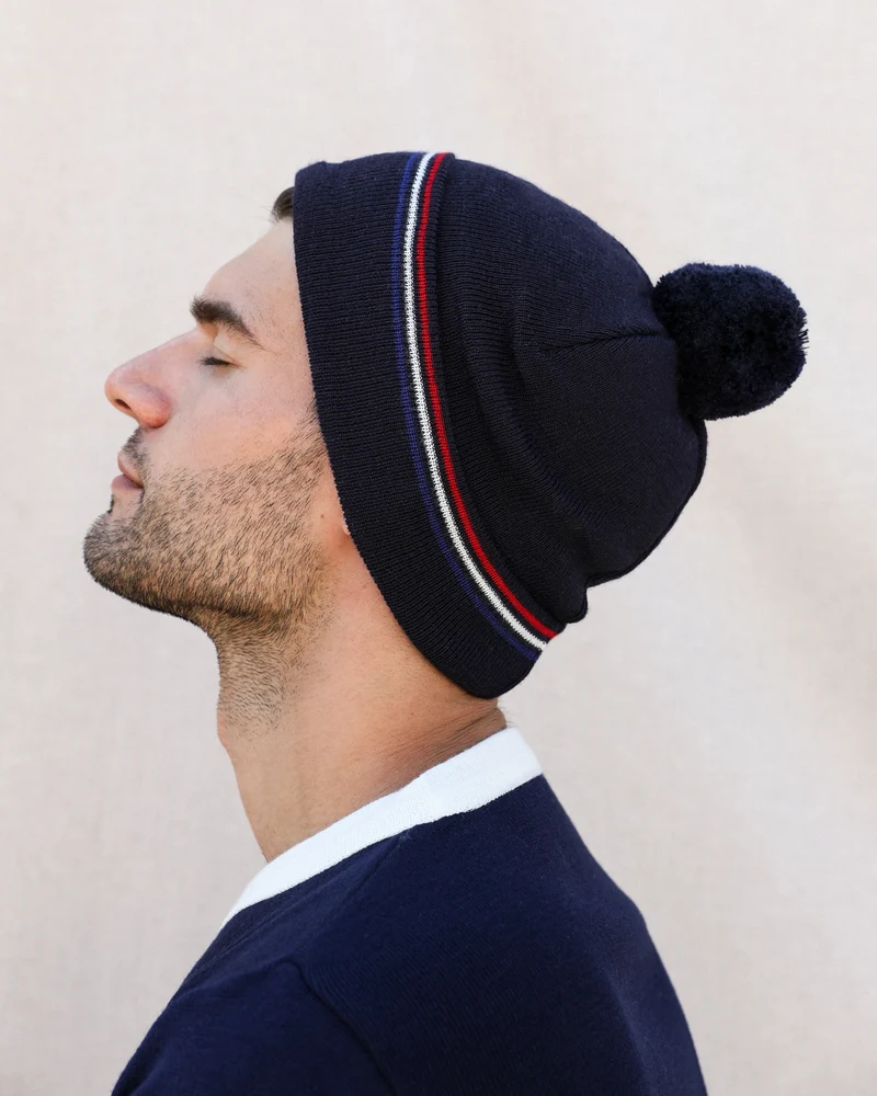 BONNET BONNIE BLEU MARINE | MADE IN FRANCE
