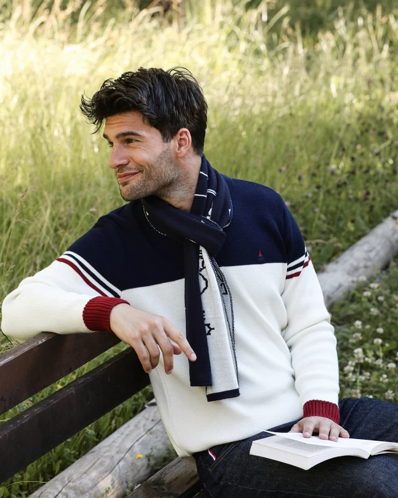 PULL TRICOTÉ EN FRANCE BLANC | LAINE MÉRINOS | ANDRÉ
