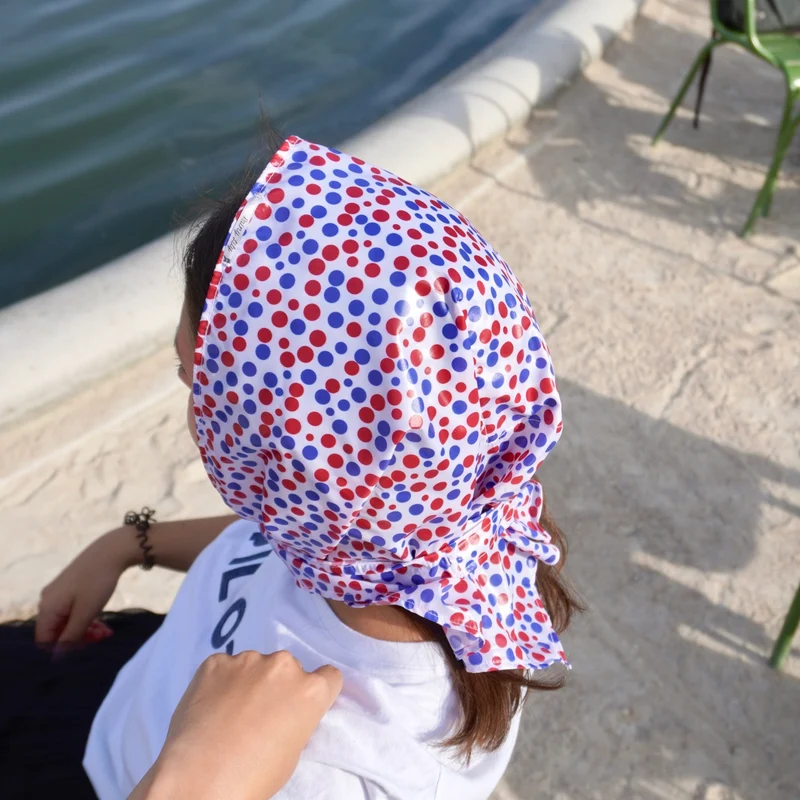 FOULARD POIS BLEU BLANC ROUGE