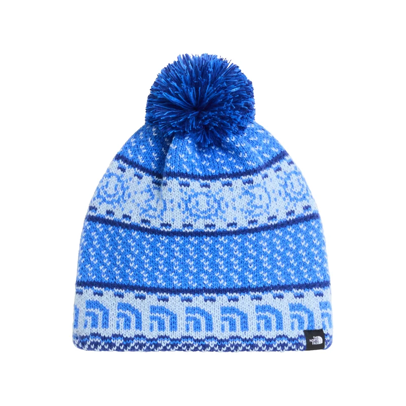 Bonnet à Pompon Enfant Cabin Ski Tuke bleu vif THE NORTH FACE