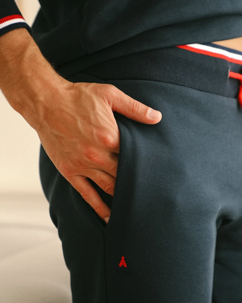 JOGGING MICHEL BLEU | COTON BIO | SLIM FIT