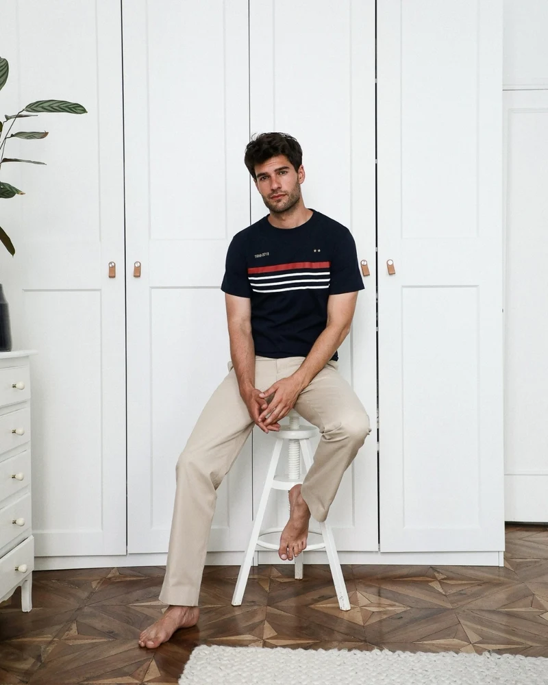T-SHIRT DIDIER BLEU | COTON BIO