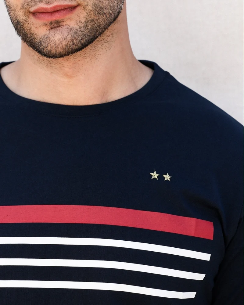 T-SHIRT DIDIER BLEU | COTON BIO