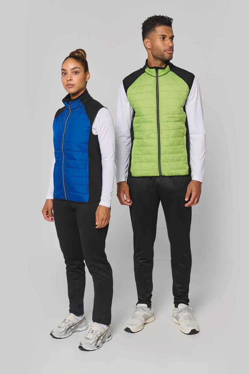 PA235 - Veste sport bi-matière sans manches unisexe