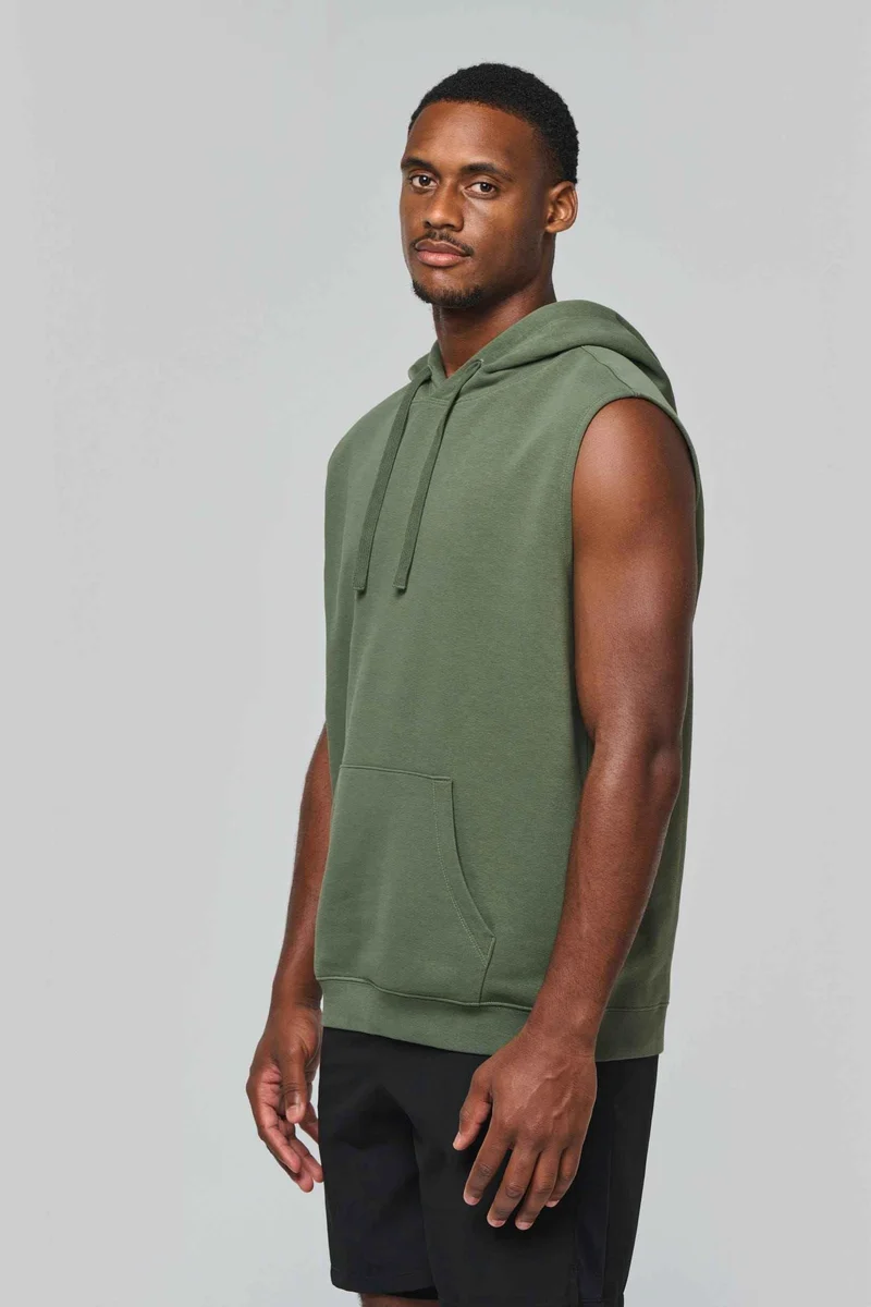 PA393 - Sweat-shirt à capuche sans manches unisexe