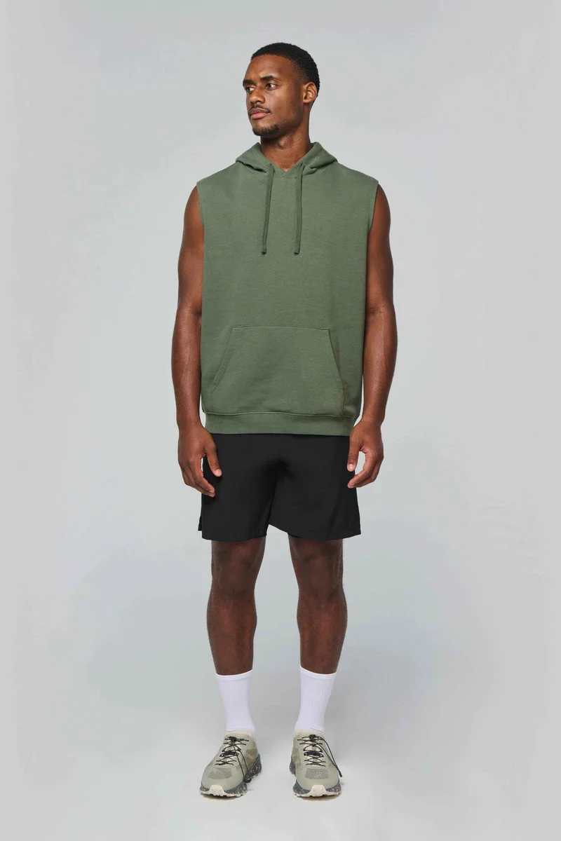 PA393 - Sweat-shirt à capuche sans manches unisexe