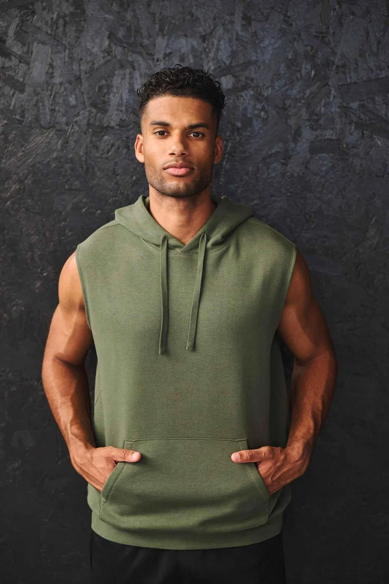 PA393 - Sweat-shirt à capuche sans manches unisexe