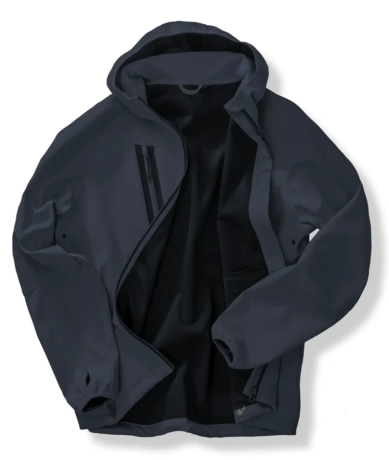 R909X - Veste Softshell 3 couches recyclée à capuche unisexe