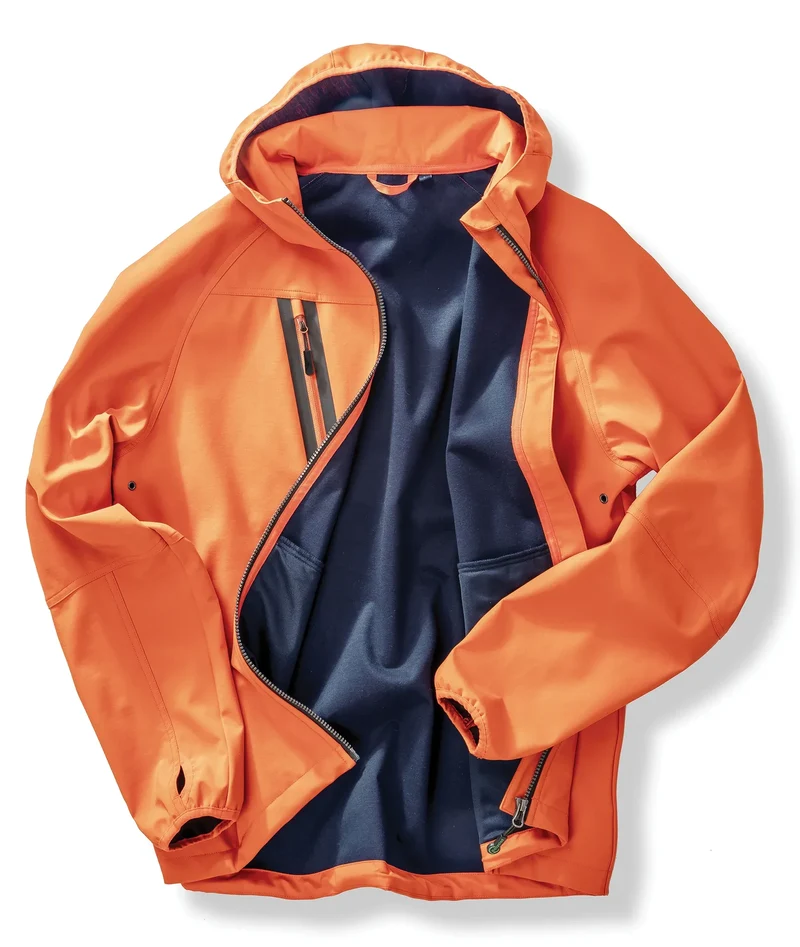 R909X - Veste Softshell 3 couches recyclée à capuche unisexe