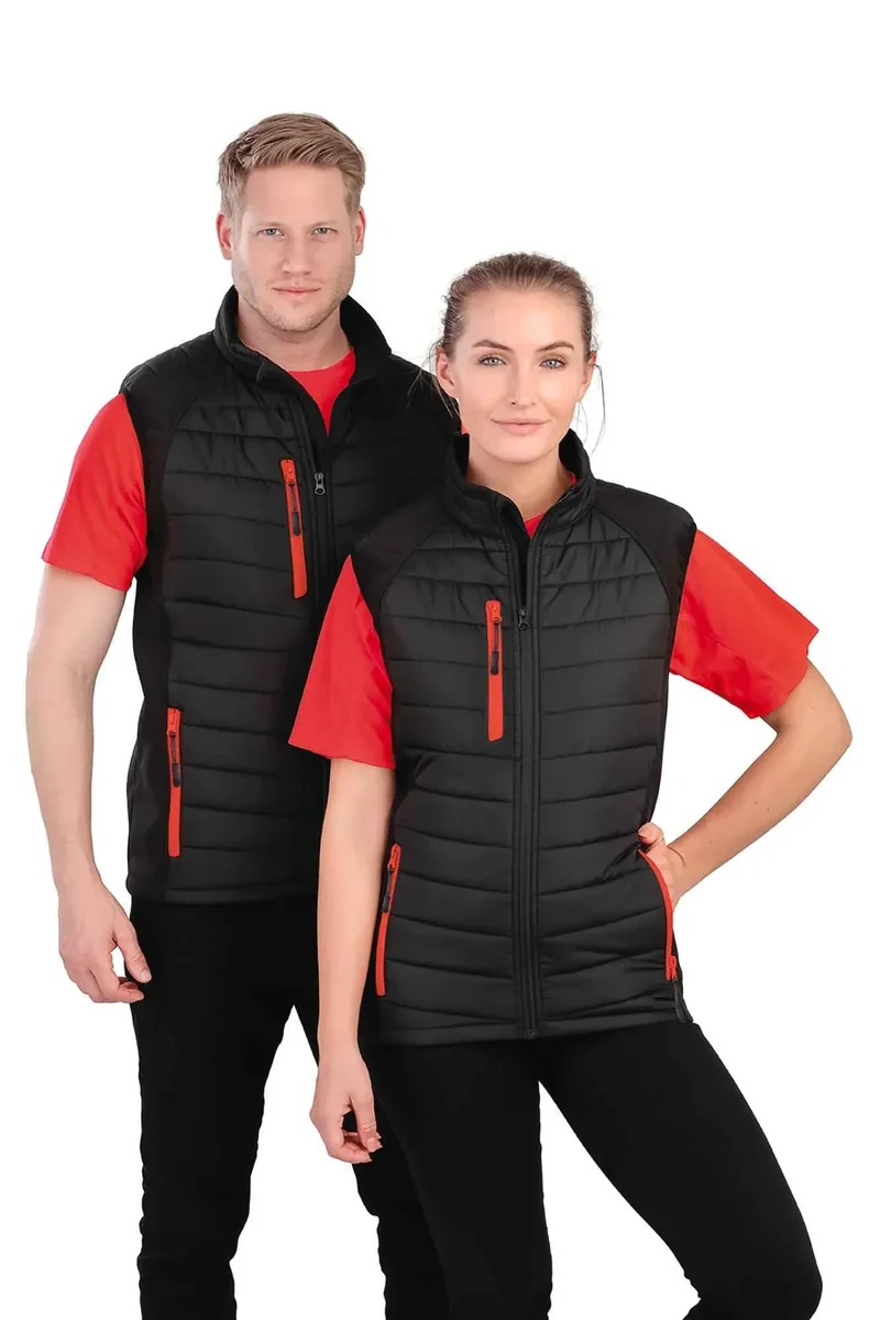 R238X - Gilet softshell rembourré black compass recyclé
