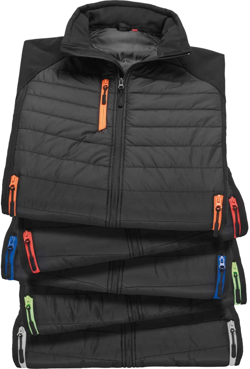 R238X - Gilet softshell rembourré black compass recyclé