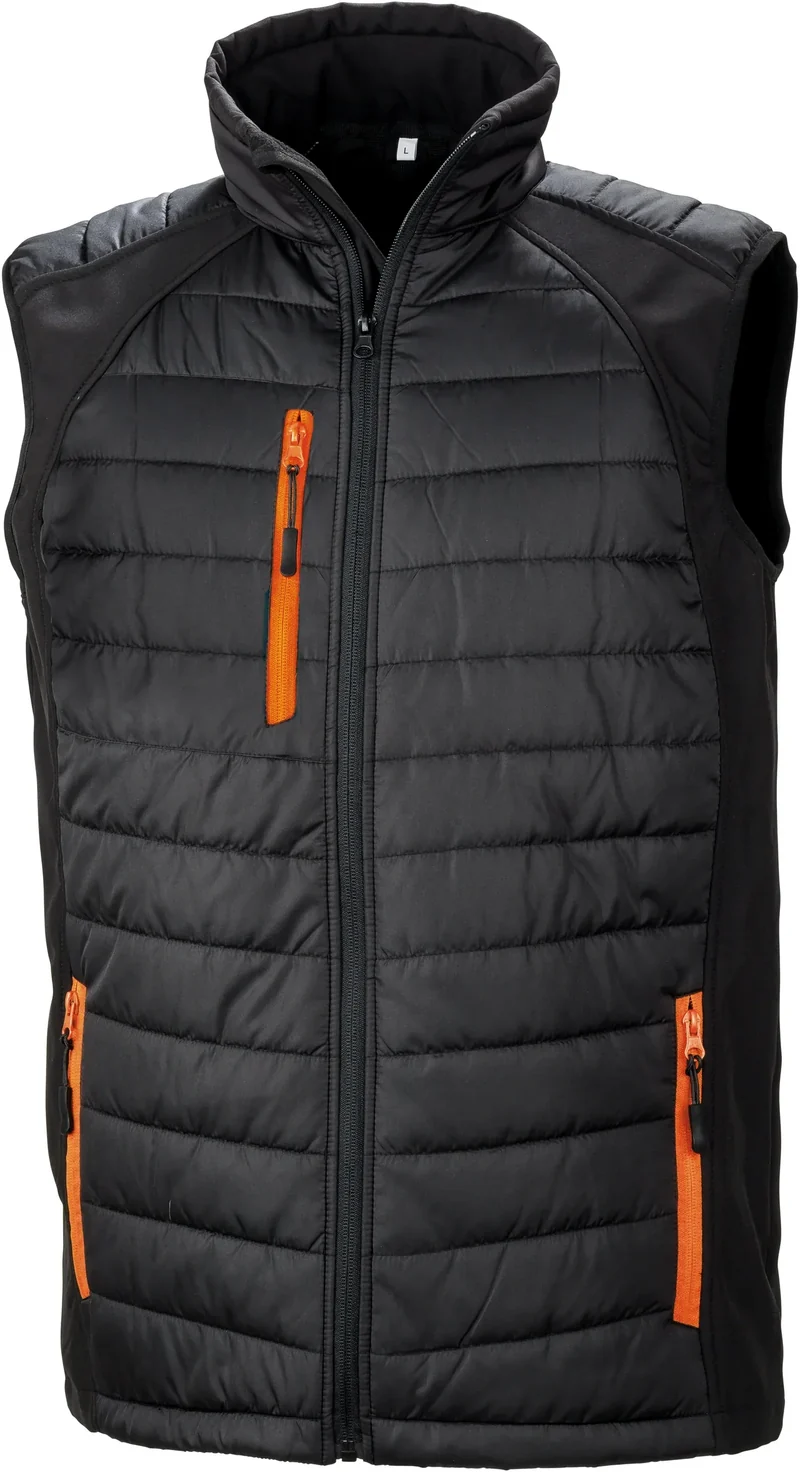 R238X - Gilet softshell rembourré black compass recyclé