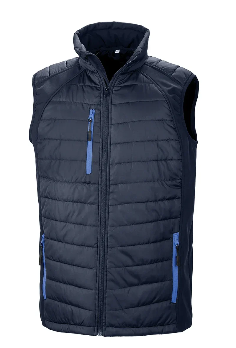 R238X - Gilet softshell rembourré black compass recyclé