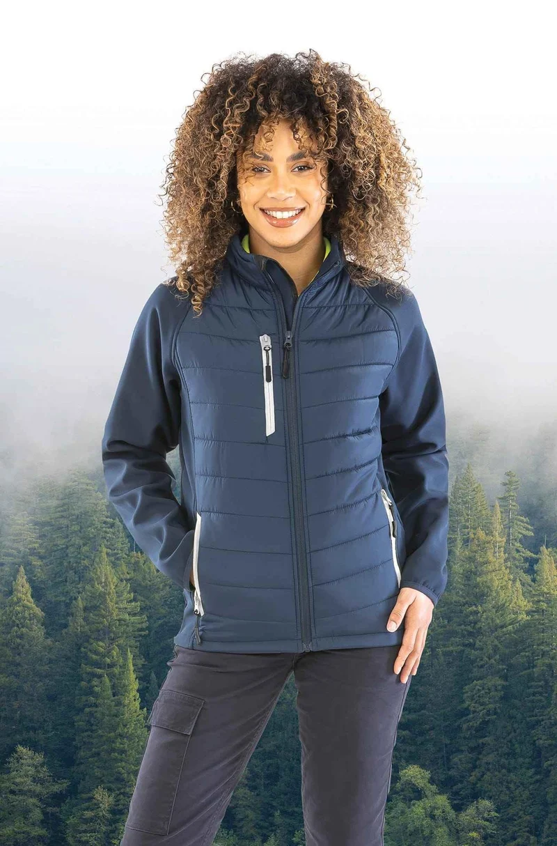 R237X - Veste softshell rembourrée black compass recyclée