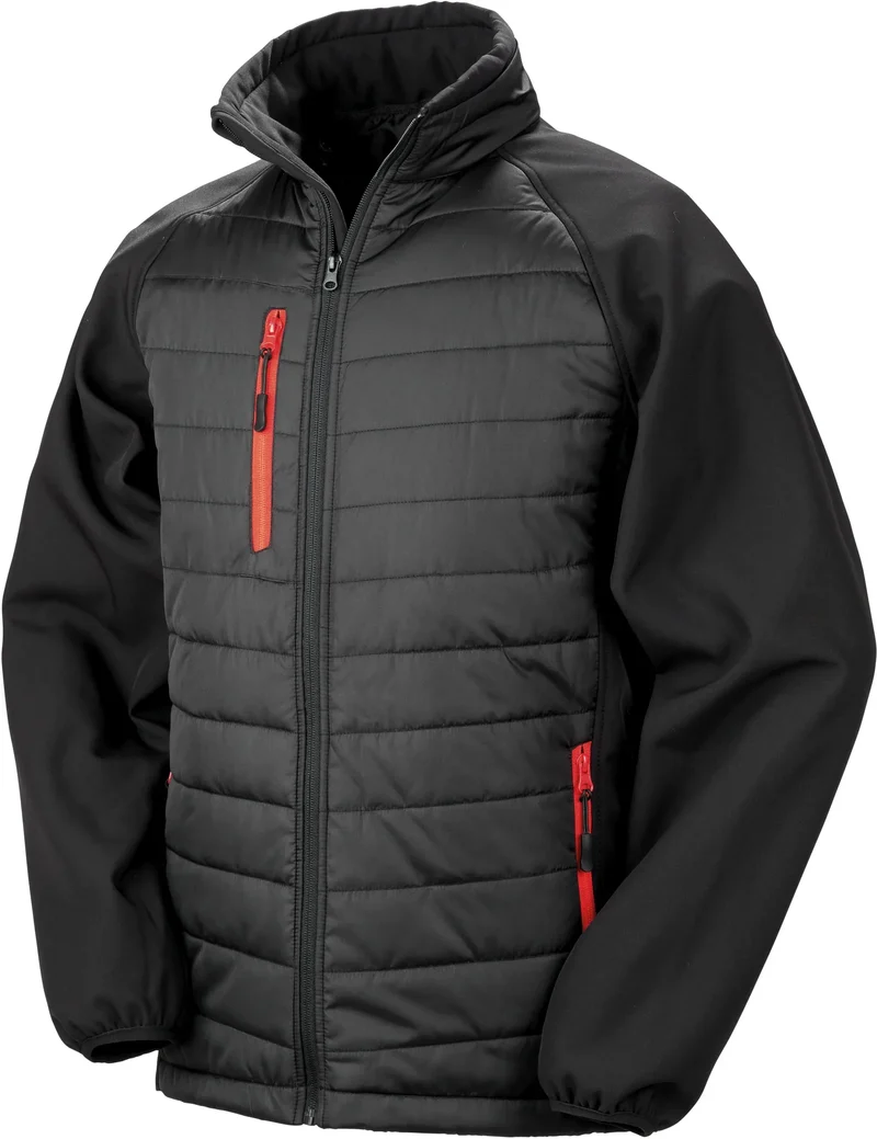 R237X - Veste softshell rembourrée black compass recyclée