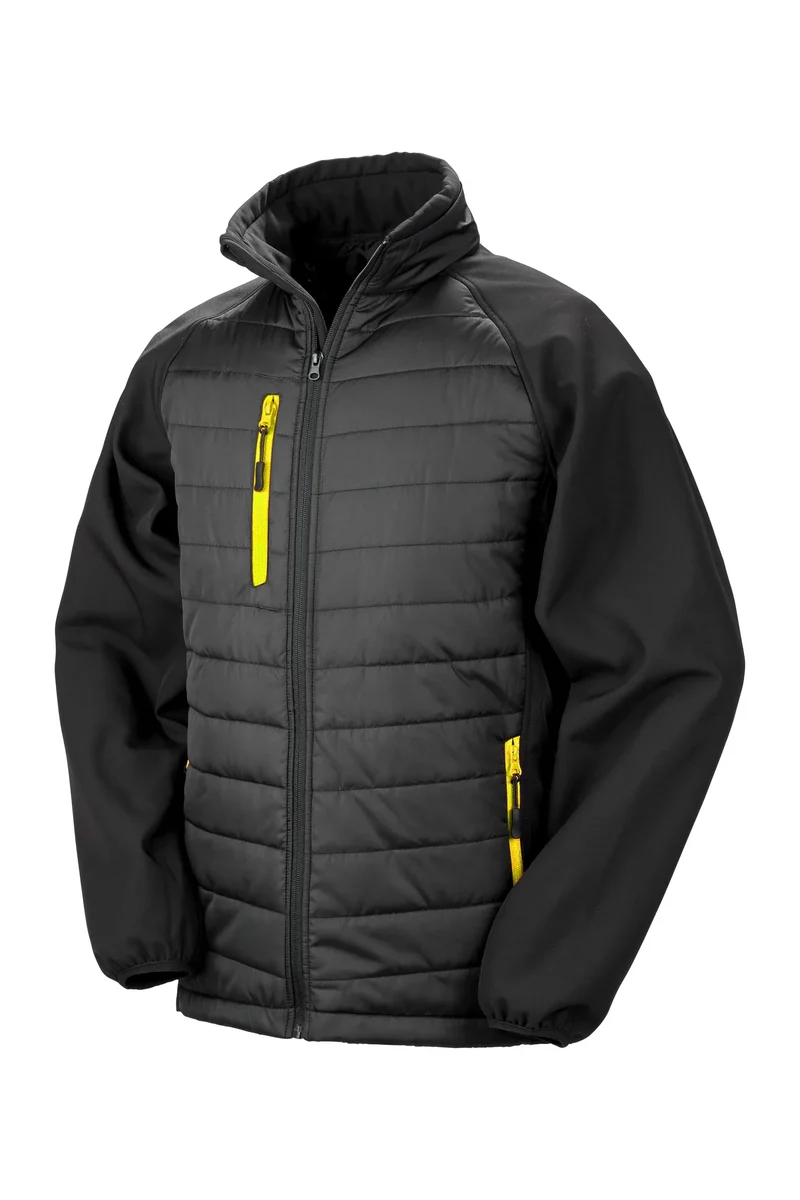 R237X - Veste softshell rembourrée black compass recyclée