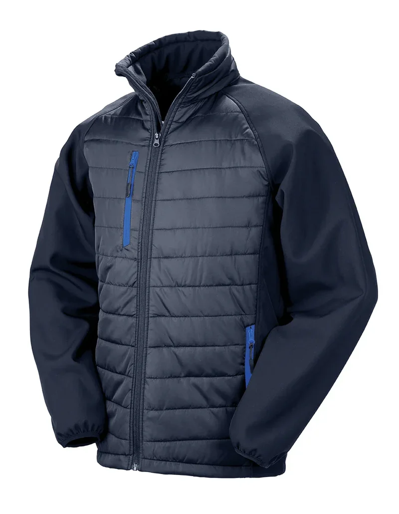 R237X - Veste softshell rembourrée black compass recyclée