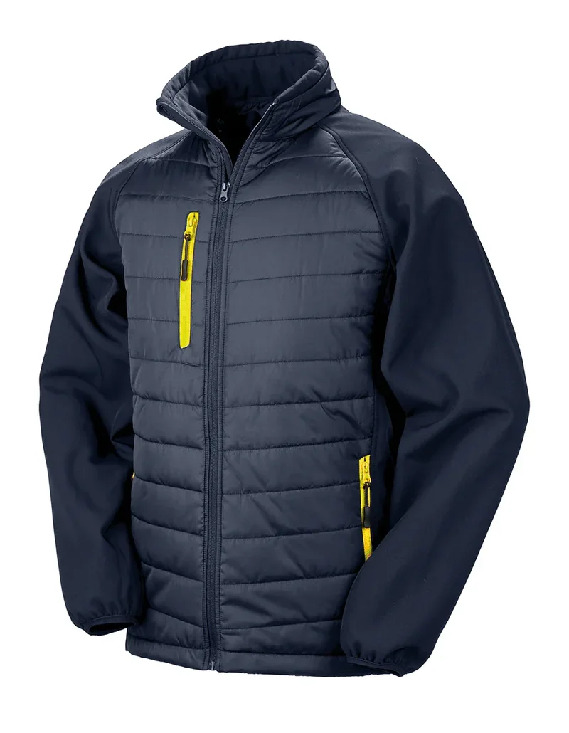 R237X - Veste softshell rembourrée black compass recyclée