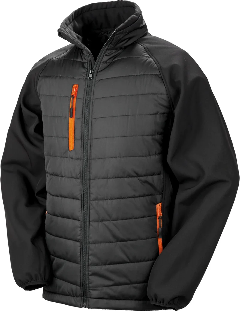 R237X - Veste softshell rembourrée black compass recyclée