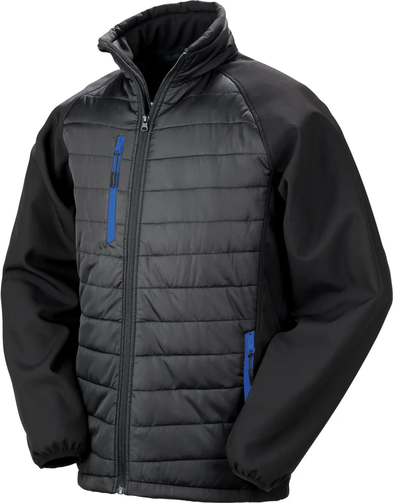 R237X - Veste softshell rembourrée black compass recyclée