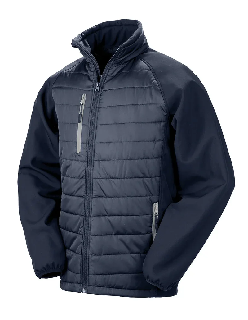 R237X - Veste softshell rembourrée black compass recyclée